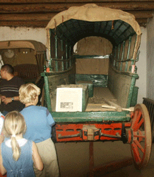 Voortrekker wagon at Genadendal Museum Complex