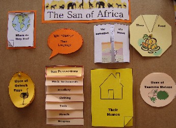 The San of Africa, South African History lapbook