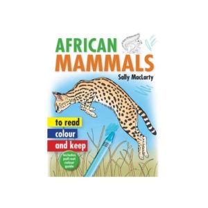 African Mammals colour in book