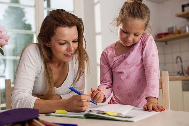 mother and daughter homeschooling - school-at-home-vs-eclectic-homeschooling