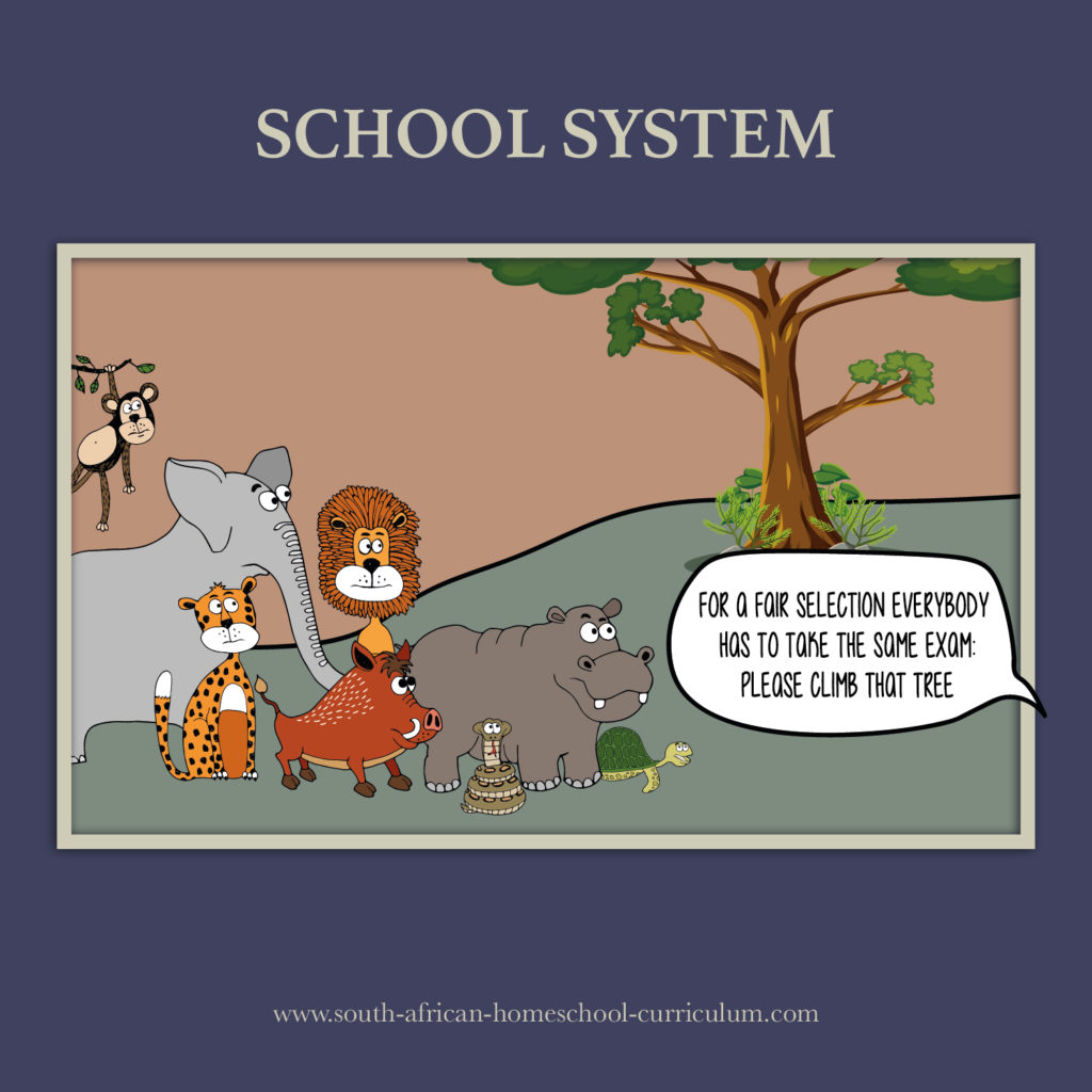 School system cartoon
