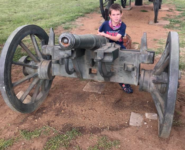Cannon at battle site South Africa