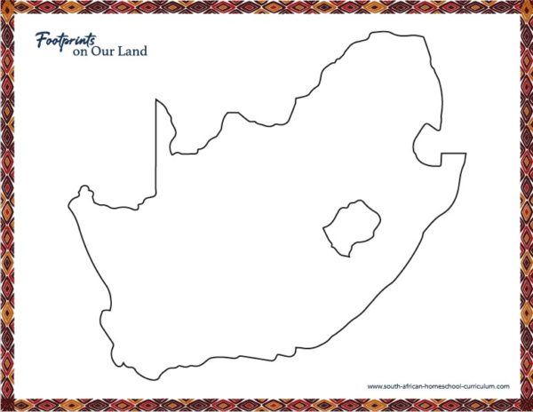 Wall map of South Africa