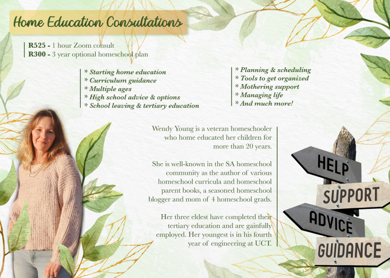 Homeschool Consultation with Wendy Young