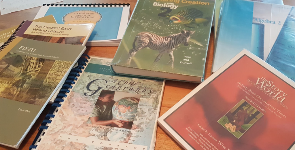 Eclectic mix of homeschool curricula