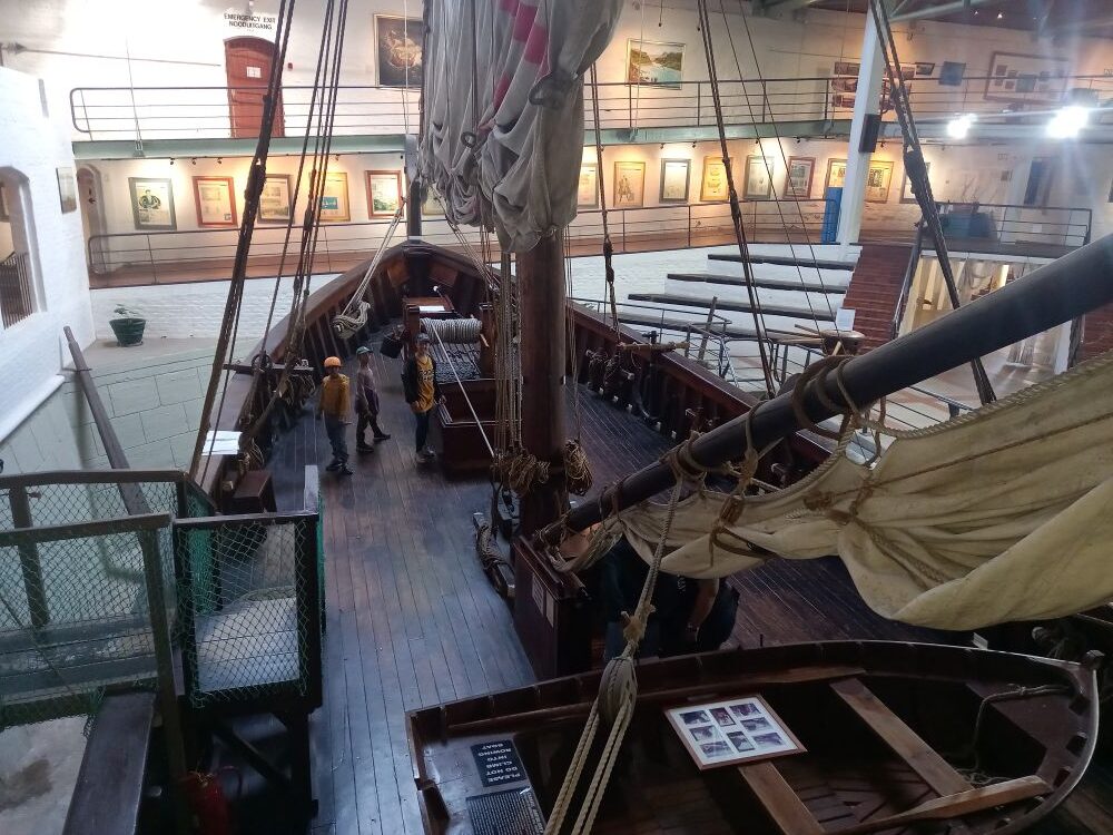 The life-size replica of Dias's caravel at Mossel Bay