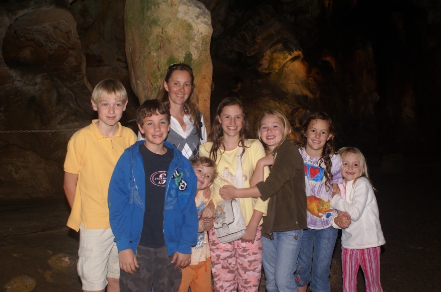 South African homeschoolers of multiple ages on an outing